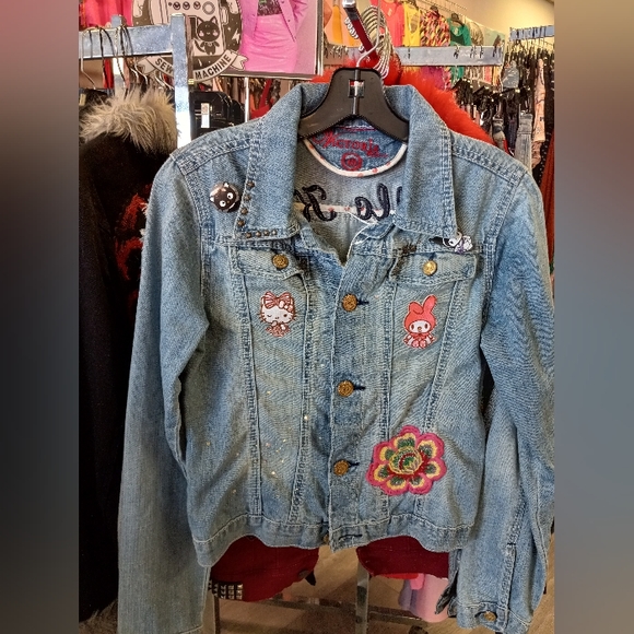 Y2k custom RAGE Hello Kitty OOAK Victoria Couture jacket! Kawaii aesthetic - Picture 6 of 7
